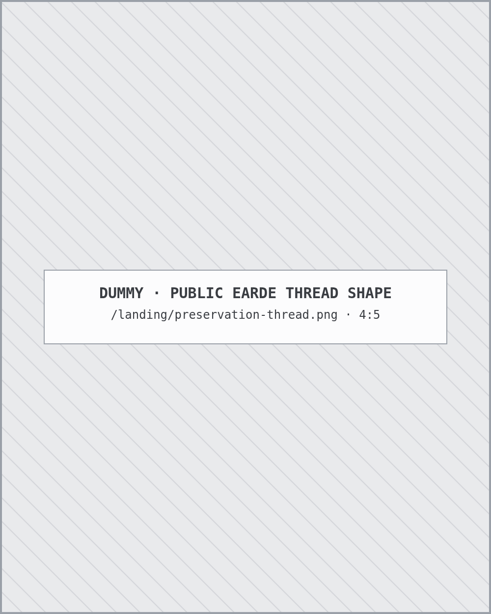 A public Earde thread in the shape it would be preserved and archived
